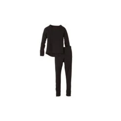 CMP Completo Intimo Pantalone+Maglia, Junior Unisex Colore U901 (Nero)