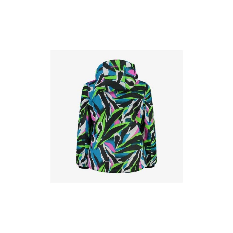 CMP Giacca Da Neve C/Cappuccio Snaps Hood, Junior - 03ZM (Purple Fluo/Turchese) 4 CMP Giacca Da Neve C/Cappuccio Snaps Hood, Junior - 03ZM (Purple Fluo/Turchese) - immagine 2