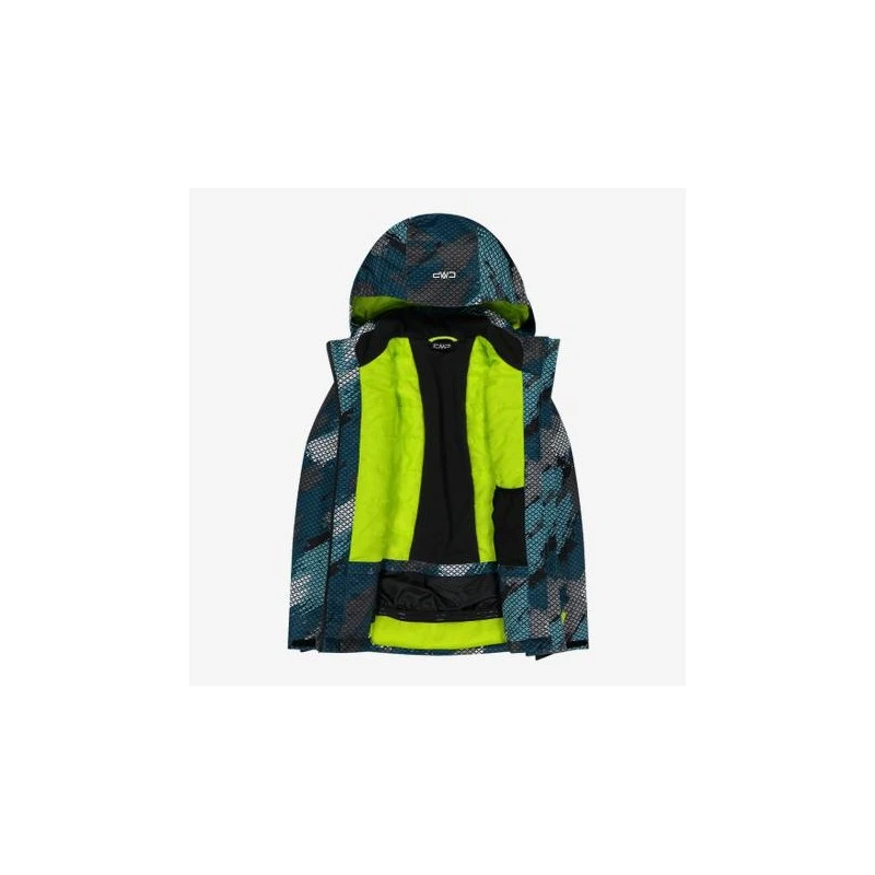 CMP Giacca Da Neve C/Cappuccio Snaps Hood, Junior - 07ZM (Deep Lake/Titanio) 5 CMP Giacca Da Neve C/Cappuccio Snaps Hood, Junior - 07ZM (Deep Lake/Titanio) - immagine 4