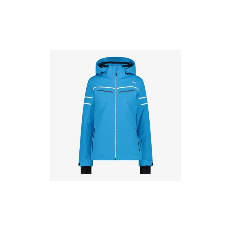 CMP Giacca Da Neve C/Cappuccio In Twill Zip Hood, Donna - L704 (Turchese) 3 CMP Giacca Da Neve C/Cappuccio In Twill Zip Hood, Donna - L704 (Turchese)