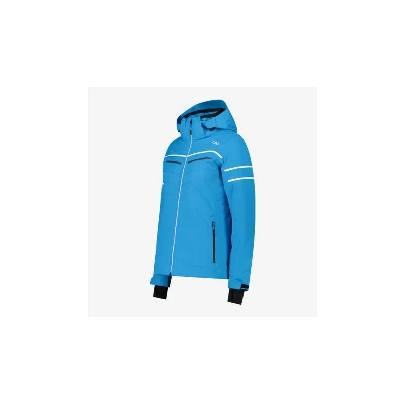 CMP Giacca Da Neve C/Cappuccio In Twill Zip Hood, Donna - L704 (Turchese) 8 CMP Giacca Da Neve C/Cappuccio In Twill Zip Hood, Donna - L704 (Turchese) - immagine 6