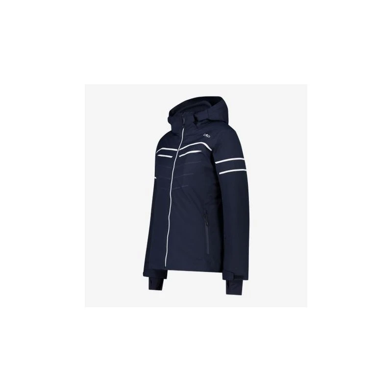 CMP Giacca Da Neve C/Cappuccio In Twill Zip Hood, Donna - N950 (Blue Scuro) 8 CMP Giacca Da Neve C/Cappuccio In Twill Zip Hood, Donna - N950 (Blue Scuro) - immagine 6