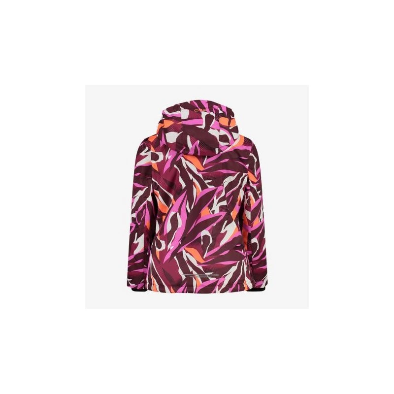 CMP Giacca Da Neve C/Cappuccio Snaps Hood, Junior - 01ZM (Sangria/Flamingo Fluo) 4 CMP Giacca Da Neve C/Cappuccio Snaps Hood, Junior - 01ZM (Sangria/Flamingo Fluo) - immagine 2