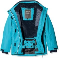 CMP Giacca Da Neve C/cappuccio Girl Snaps Hood, Junior - Art. 39W2005-L609 (Curacao) -Vendite Rossignol CMP Giacca da neve c cappuccio Girl Snaps Hood Junior Art 39W2005 L609 Curacao 1 2