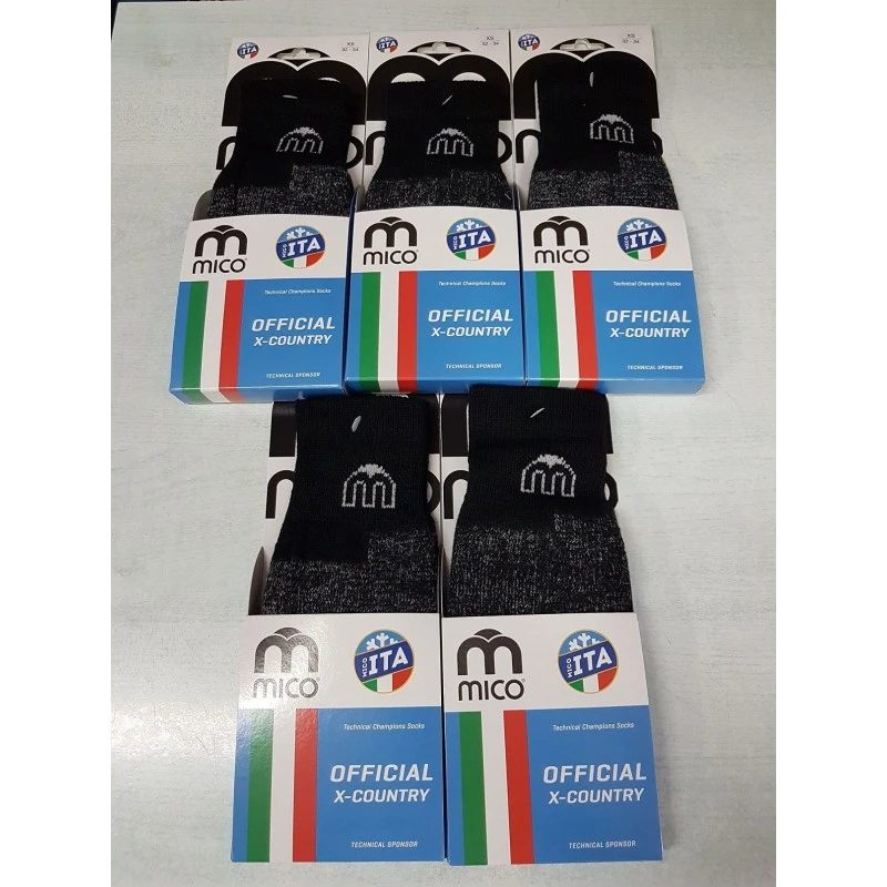 Mico Sport Calze X-Country Confezione 5 Paia, Unisex - Art. CA0259/5-007 (Nero) 3 Mico Sport Calze X-Country Confezione 5 Paia, Unisex - Art. CA0259/5-007 (Nero)